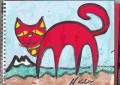 4猫の絵赤猫 (2)
