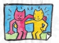 4猫のいる絵キースヘリング (2)