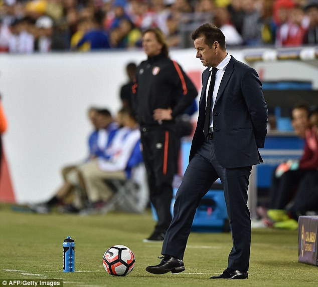 Brazil manager Dunga had been criticised for his conservative tactics ahead of Sunday nights match