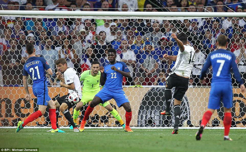 Can of Liverpool tested Tottenham goalkeeper Lloris with a drive from the edge of the penalty area but the France No 1 saved