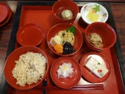 仙遊寺の精進料理（夕食）