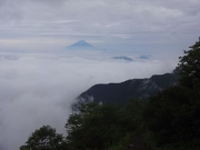 下山道から富士山眺望