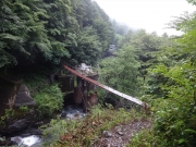 奈良田手前の吊り橋