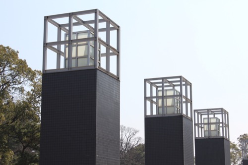 0080：和歌山県立近代美術館 灯篭をモチーフとした野外照明