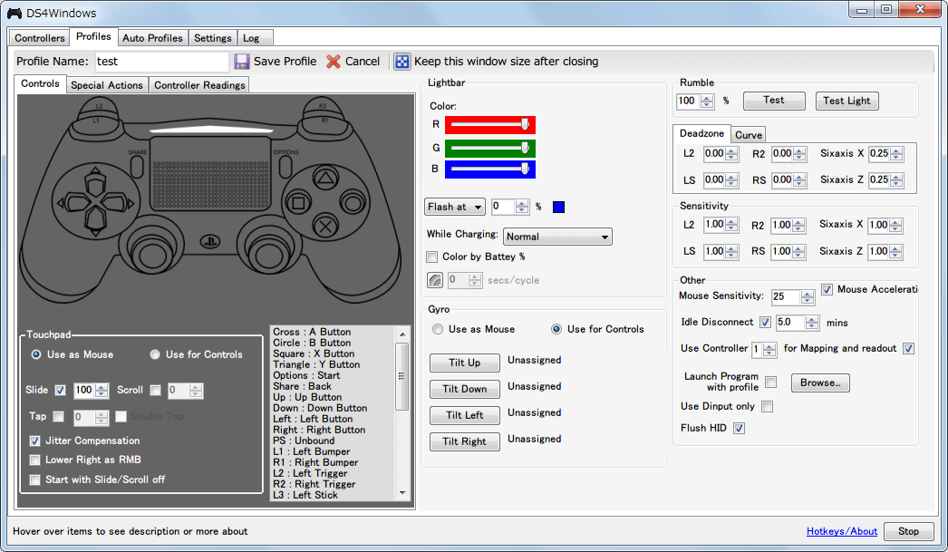 新型 PS4 コントローラー（デュアルショック 4）を PC で使えるように DS4Windows をインストールした時のメモ