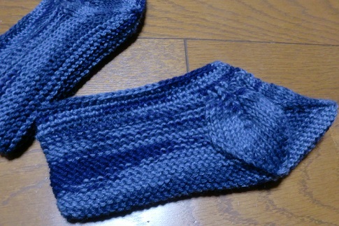 靴下カバー試作品の編み方 - 靴下